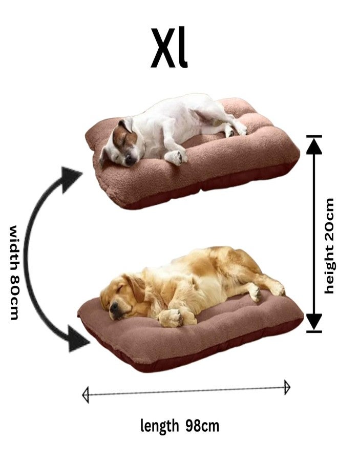 DRILLY Grade A++ Fur XL Dog Bed for Extra Large Dogs Washable-Orthopedic Big Dog Beds | Big Breed | | Giant Human Dog Bed.. (XL) - Image 4